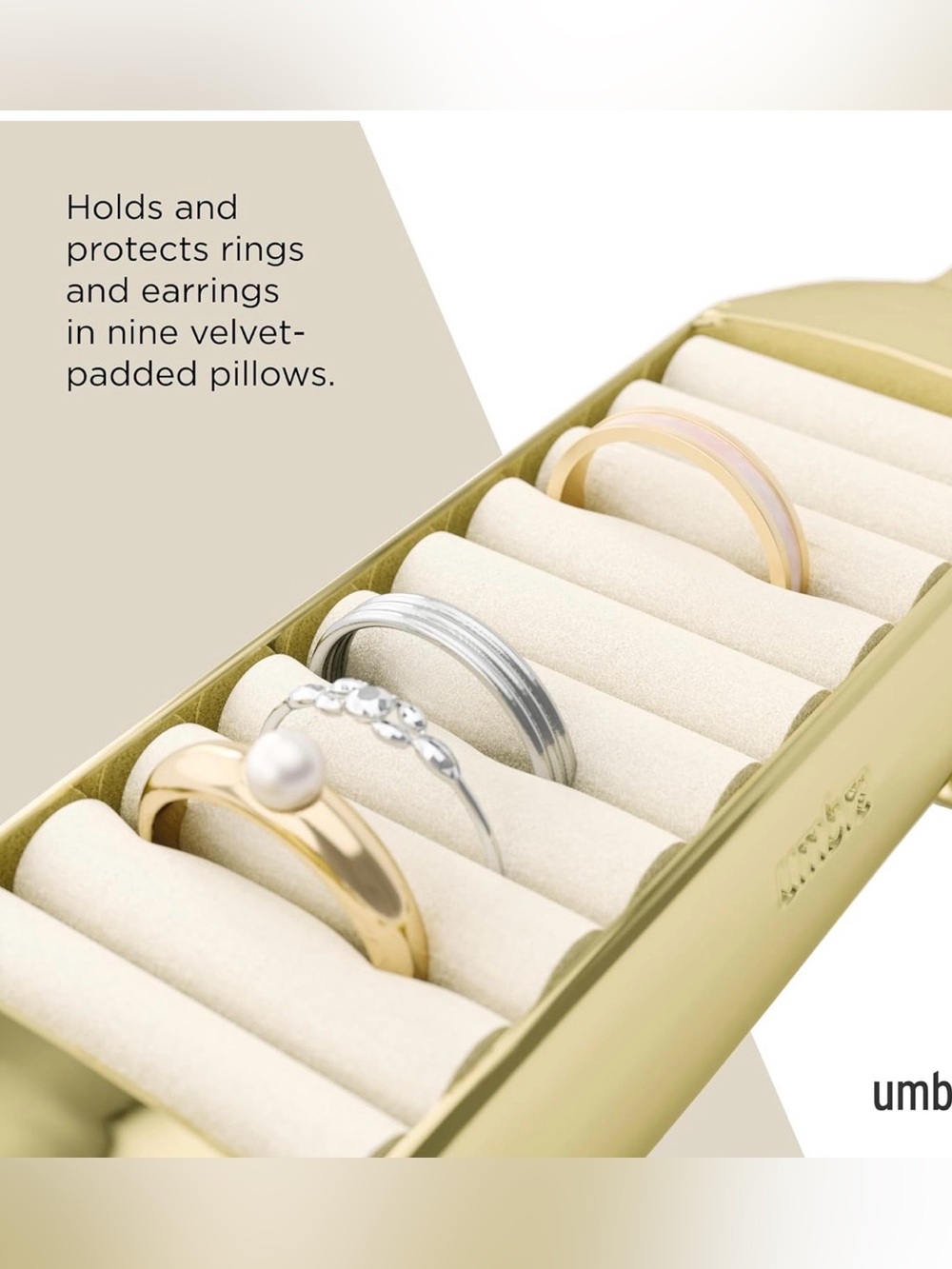 Umbra Gold Dachshund Jewelry Ring Organizer - Picture 2 of 6